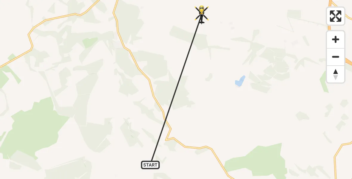 Flight path map showing Police Helicopter route from Dunning to Perth