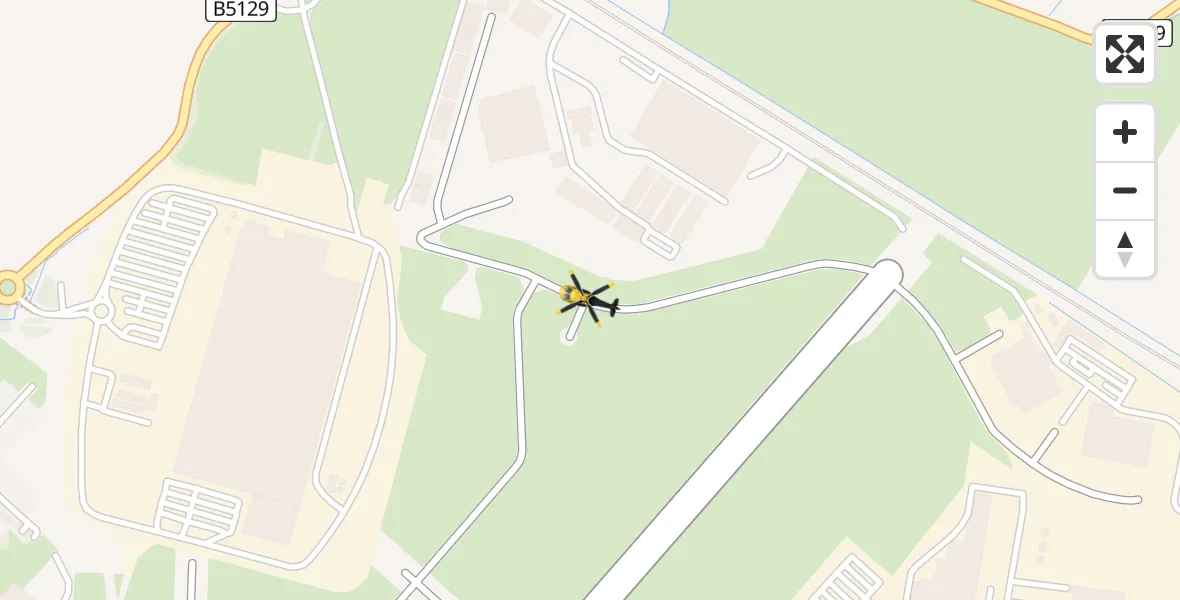 Flight route Police Helicopter Hawarden Airport - Hawarden Airport, 17 April 2026, 21:07