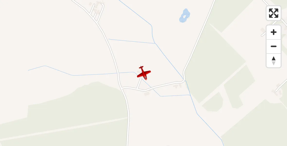 Flight path map showing Air Ambulance Aircraft route from Newmachar to Newmachar
