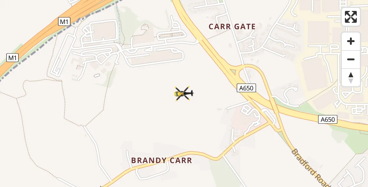 Flight route Police Helicopter Brandy Carr - Brandy Carr, 18 April 2026, 04:40