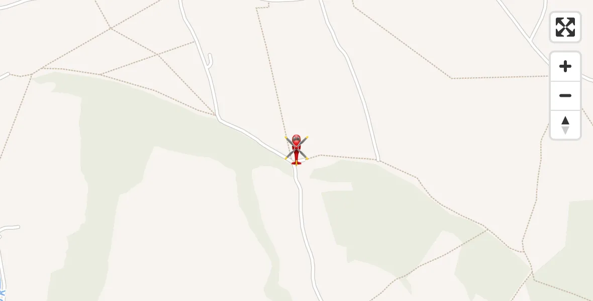 Flight path map showing Air Ambulance Helicopter route from Magor to Magor