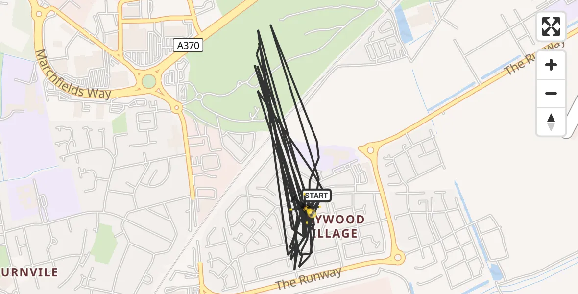 Flight path map showing Police Helicopter route from Weston-super-Mare to Weston-super-Mare
