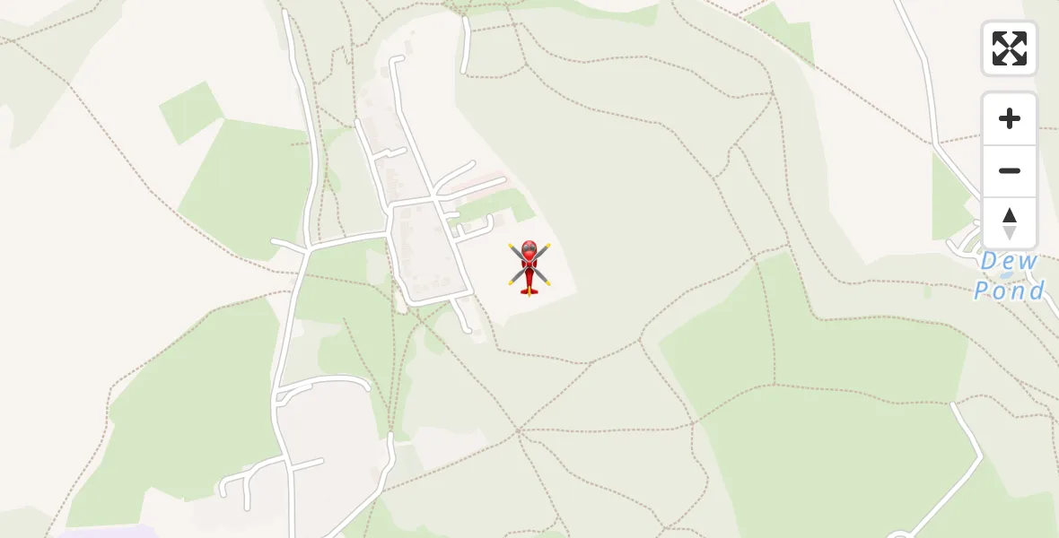 Flight path map showing Air Ambulance Helicopter route from Downley to Downley