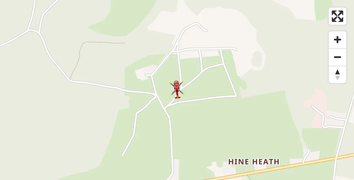 Flight route Air Ambulance Helicopter Weston-under-Redcastle - Weston-under-Redcastle, 19 April 2026, 11:39
