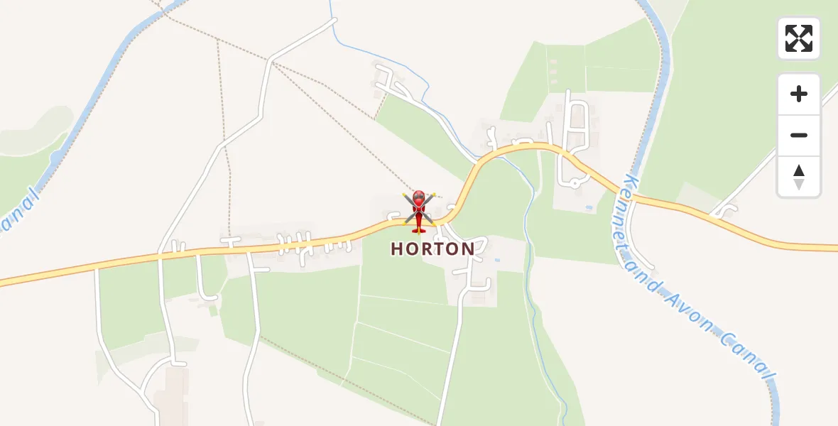 Flight route Air Ambulance Helicopter Bishops Cannings - Bishops Cannings, 19 April 2026, 13:22