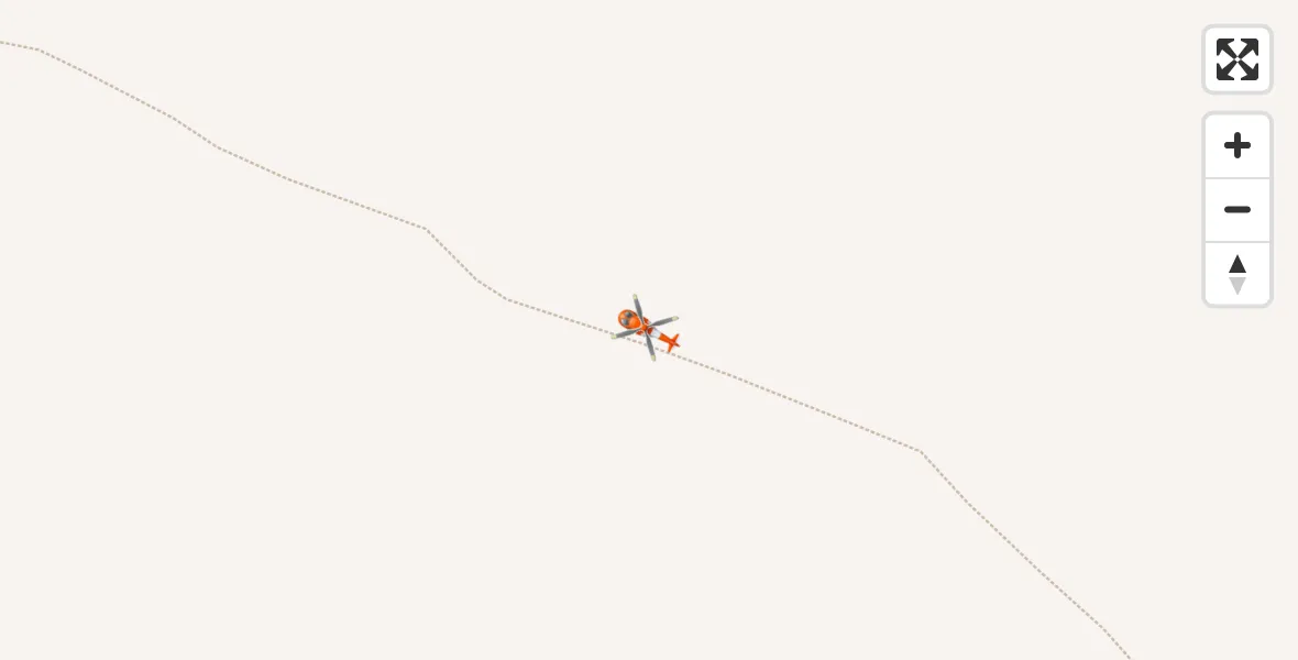 Flight path map showing Coastguard Helicopter route from Achnasheen to Achnasheen