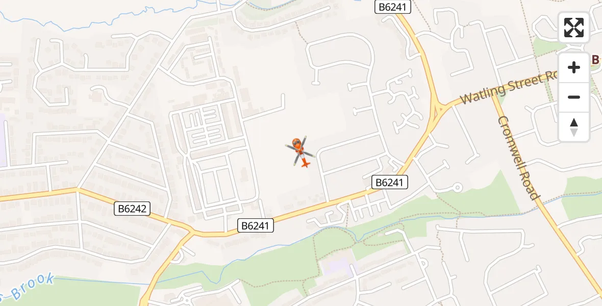 Flight path map showing Coastguard Helicopter route from Preston to Preston