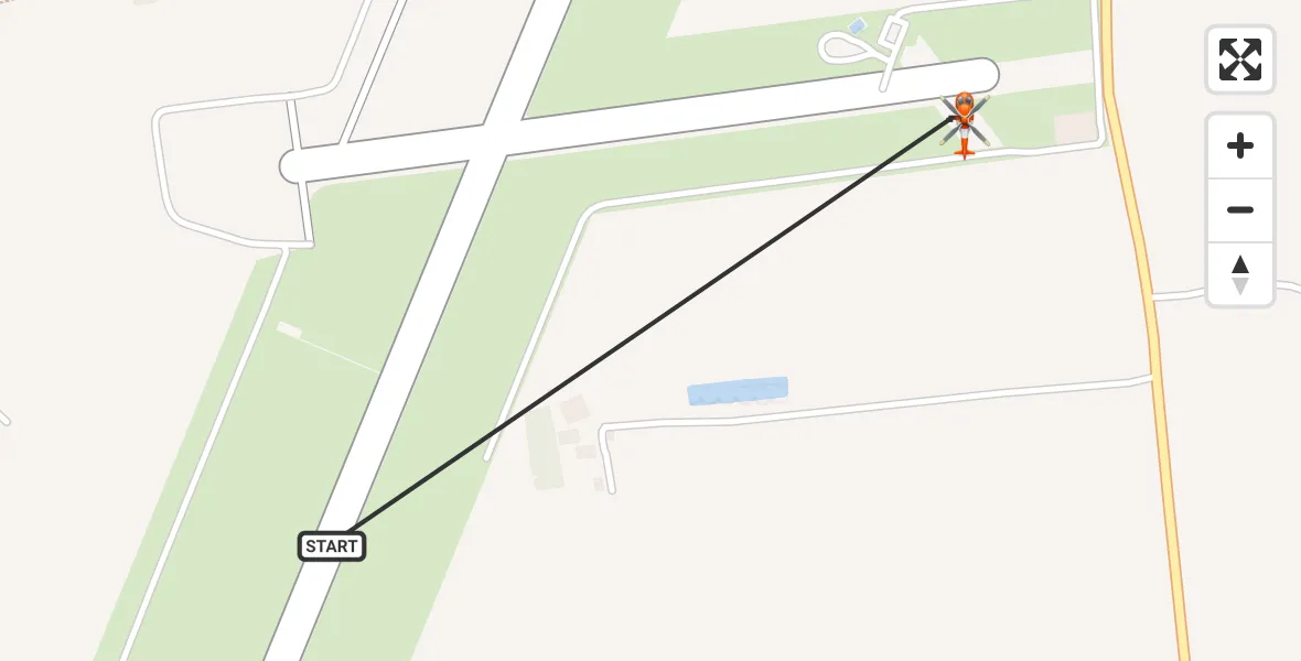 Flight path map showing Coastguard Helicopter route from Humberside Airport to Humberside Airport