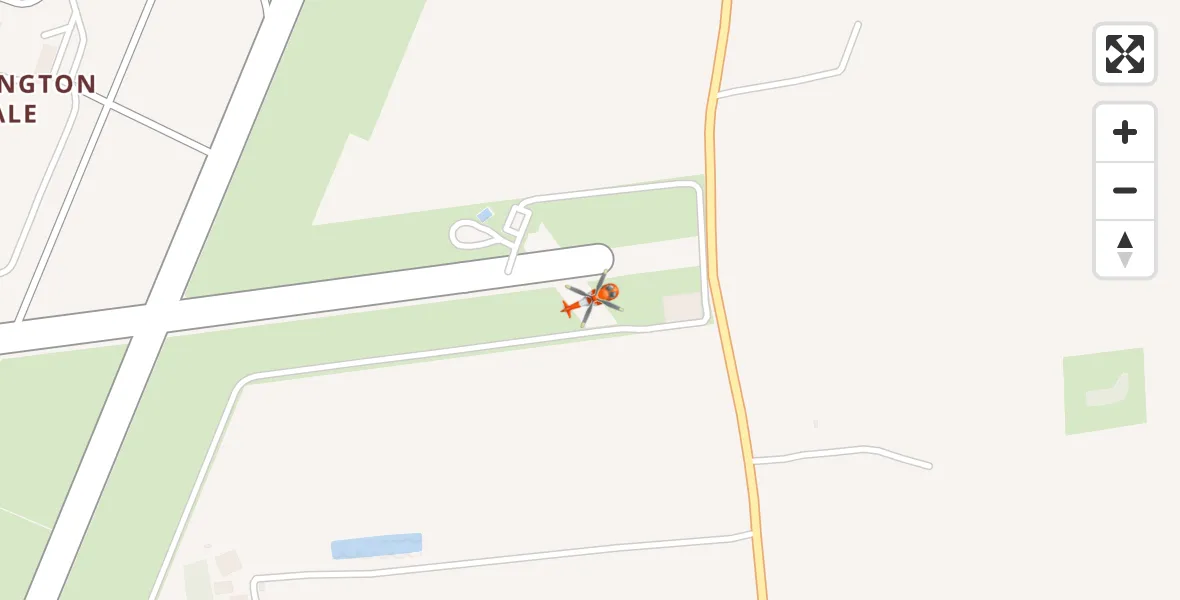 Flight path map showing Coastguard Helicopter route from Humberside Airport to Humberside Airport