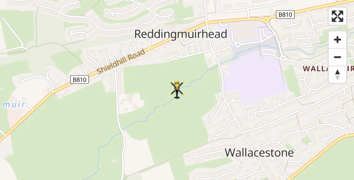 Flight route Police Helicopter Reddingmuirhead - Reddingmuirhead, 20 April 2026, 12:29