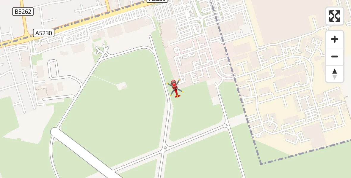 Flight route Air Ambulance Helicopter Blackpool Airport - Blackpool Airport, 20 April 2026, 12:33