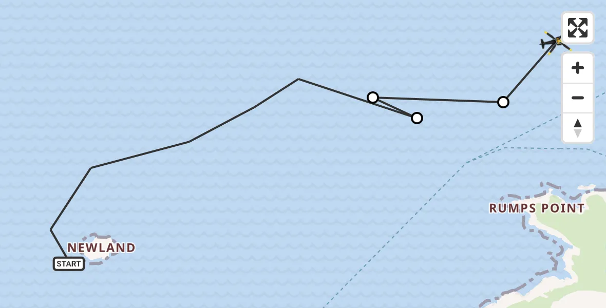 Flight route Police Helicopter Bristol Channel - Bristol Channel, 20 April 2026, 14:19