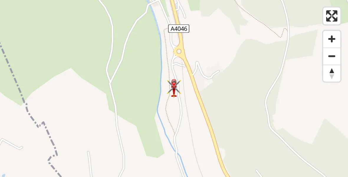 Flight route Air Ambulance Helicopter Cwm - Cwm, 20 April 2026, 17:07
