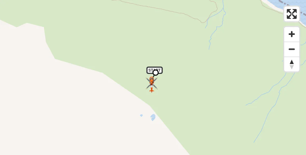 Flight path map showing Coastguard Helicopter route from Cuithe to Crogan