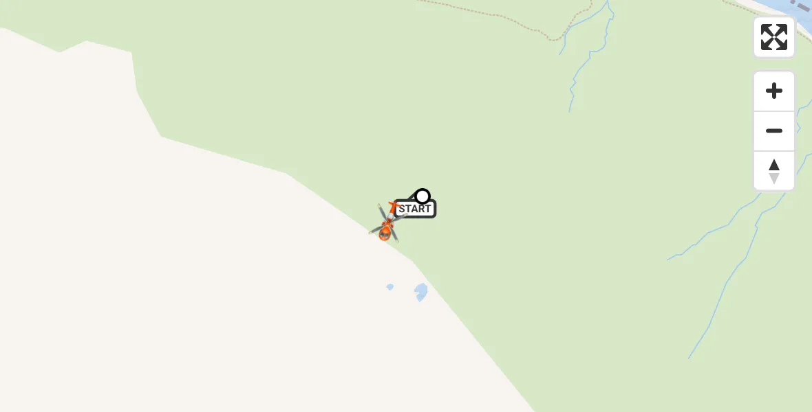 Flight path map showing Coastguard Helicopter route from Cuithe to Crogan