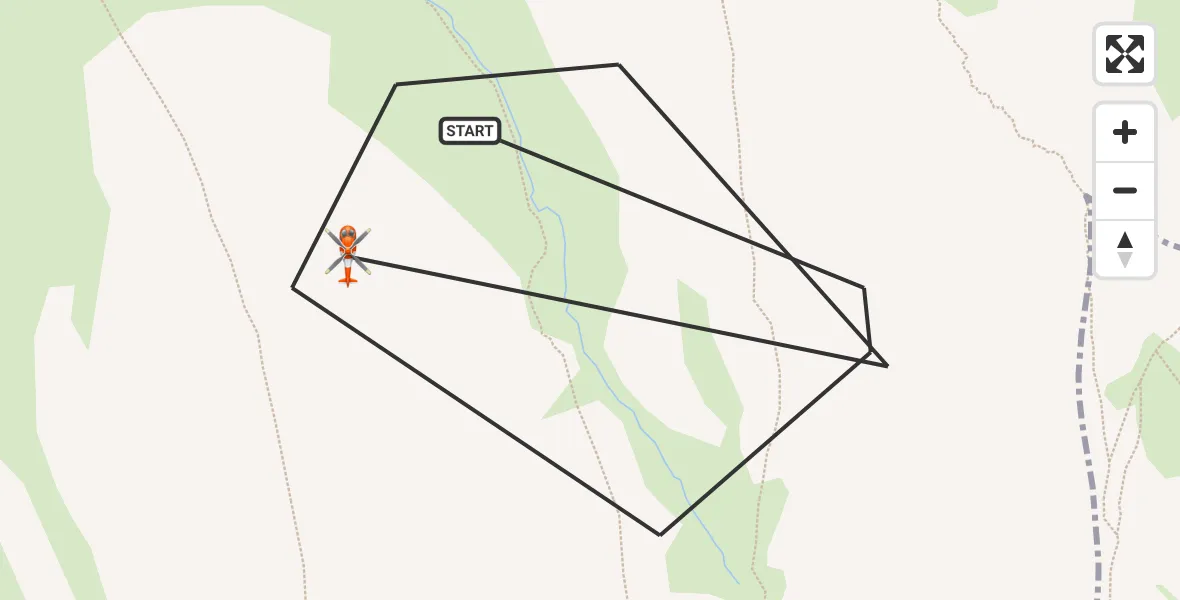 Flight path map showing Coastguard Helicopter route from Highland to Highland