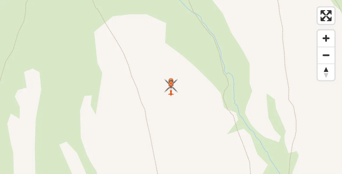 Flight path map showing Coastguard Helicopter route from Highland to Highland