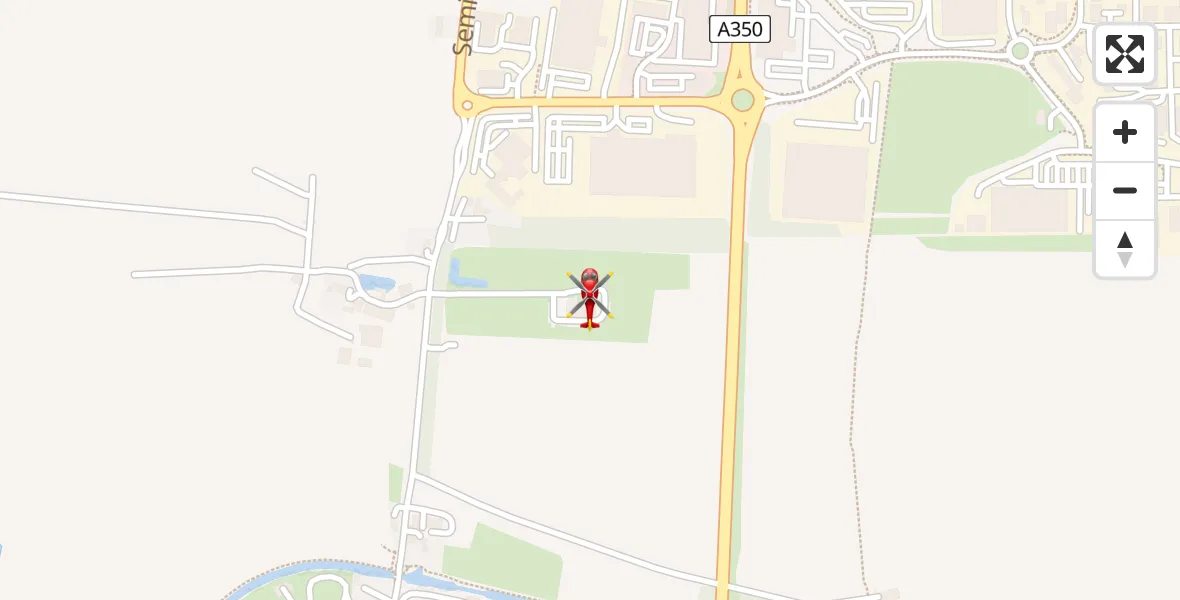 Flight route Air Ambulance Helicopter Wiltshire Air Ambulance - Wiltshire Air Ambulance, 24 April 2026, 09:43
