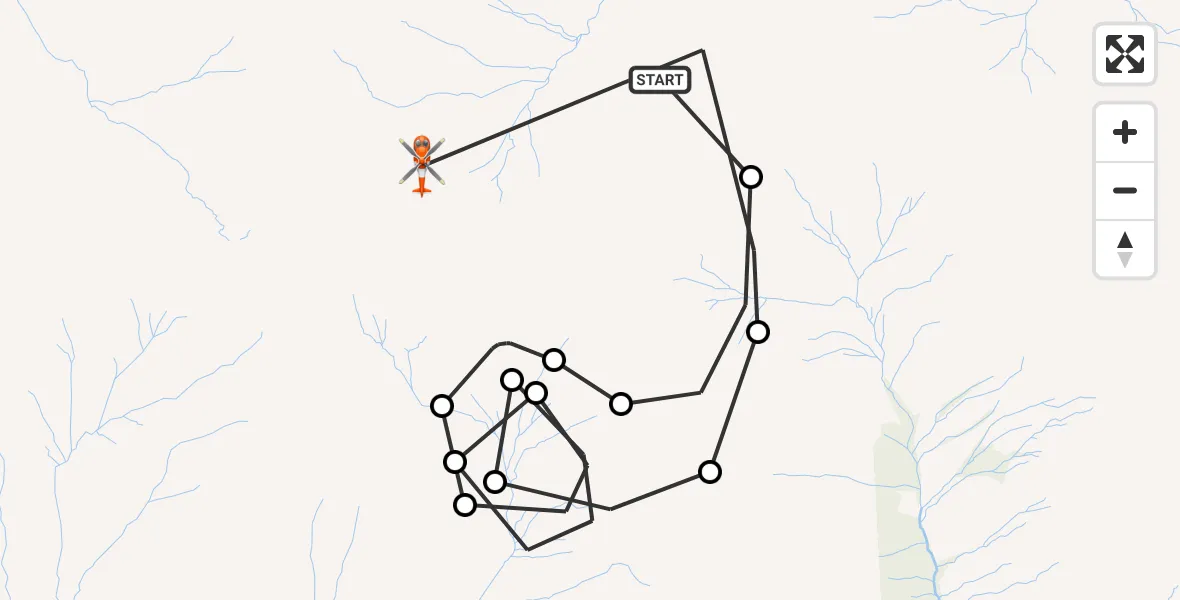 Flight path map showing Coastguard Helicopter route from Coire a' Bhodaich to Sgurr an lubhair