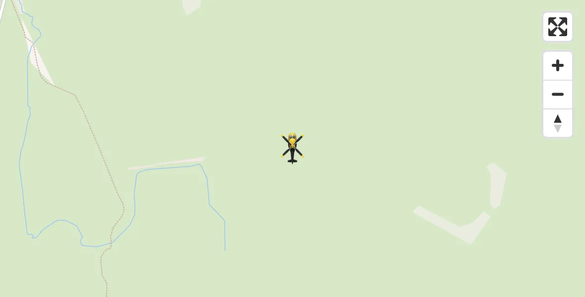 Flight path map showing Police Helicopter route from Johnstone to Johnstone