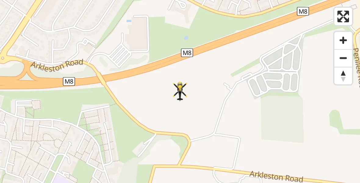 Flight route Police Helicopter Renfrew - Renfrew, 27 April 2026, 00:01