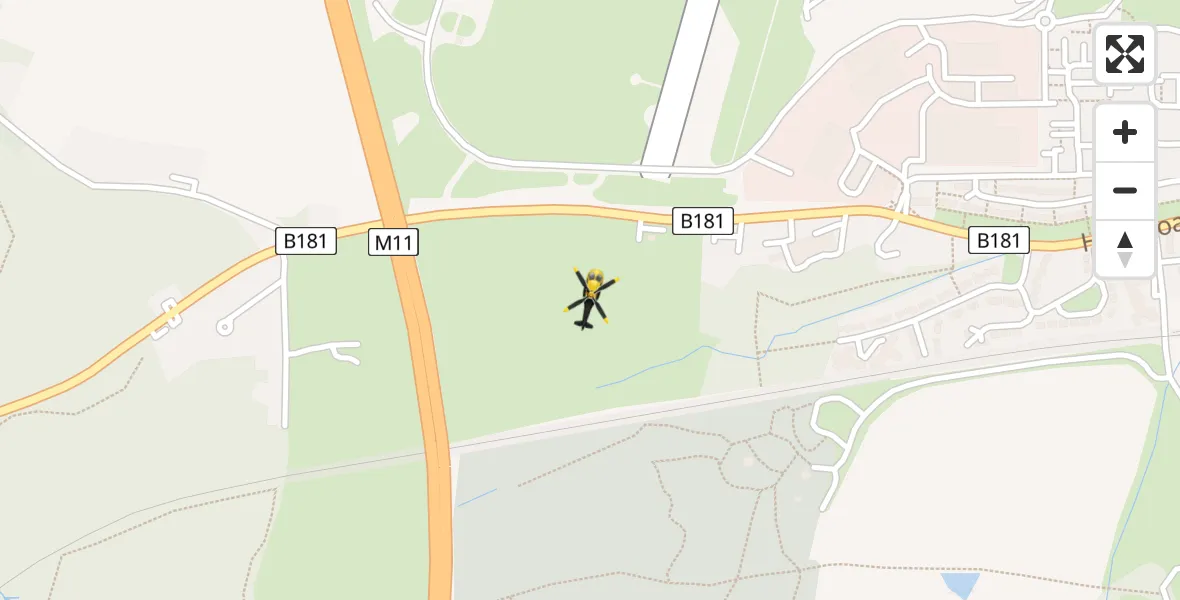Flight route Police Helicopter North Weald Airfield - North Weald Airfield, 29 April 2026, 19:39