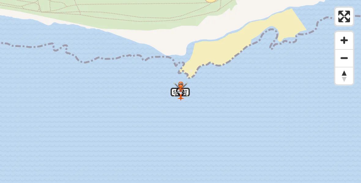 Flight route Coastguard Helicopter English Channel - English Channel, 29 April 2026, 20:12
