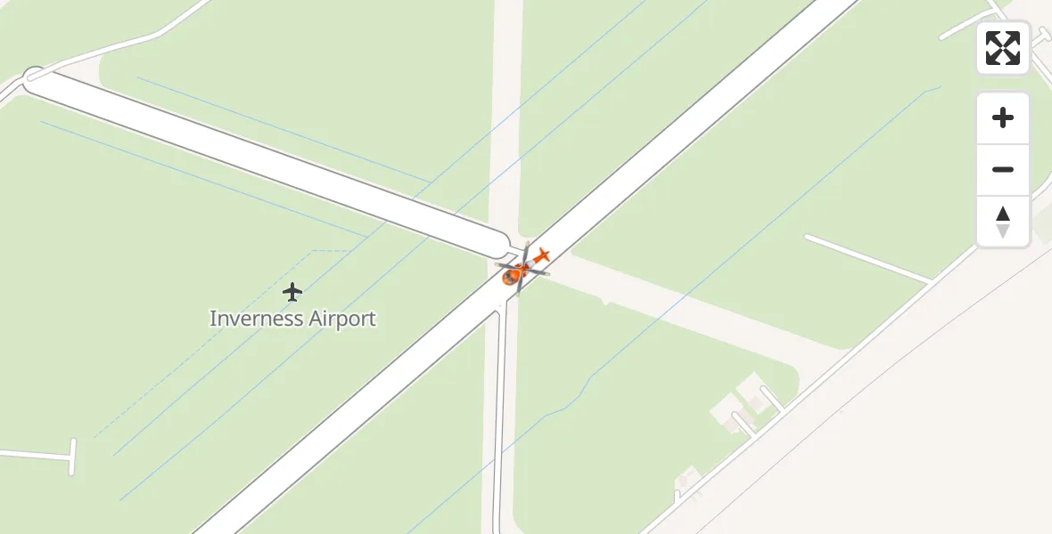 Flight route Coastguard Helicopter Inverness Airport - Inverness Airport, 30 April 2026, 10:59