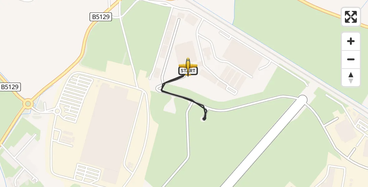 Flight route Police Aircraft Hawarden Airport - Hawarden Airport, 30 April 2026, 12:28