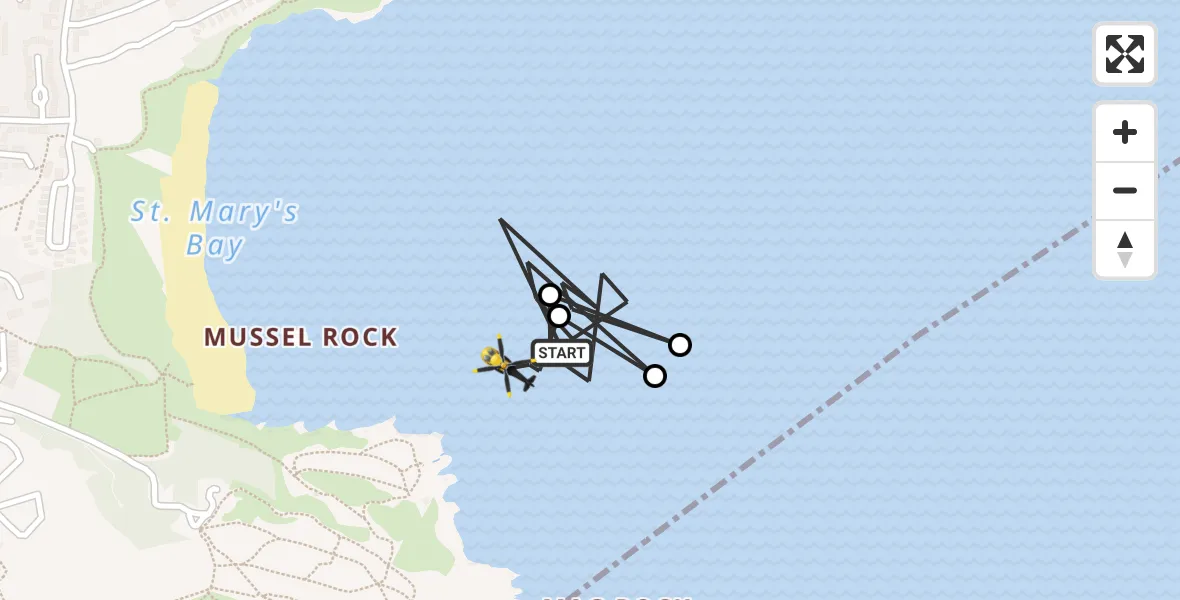 Flight path map showing Police Helicopter route from Brixham to Brixham