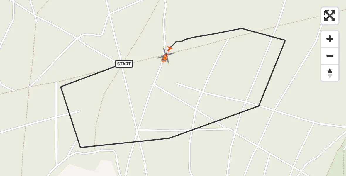 Flight path map showing Coastguard Helicopter route from Chichester to Chichester