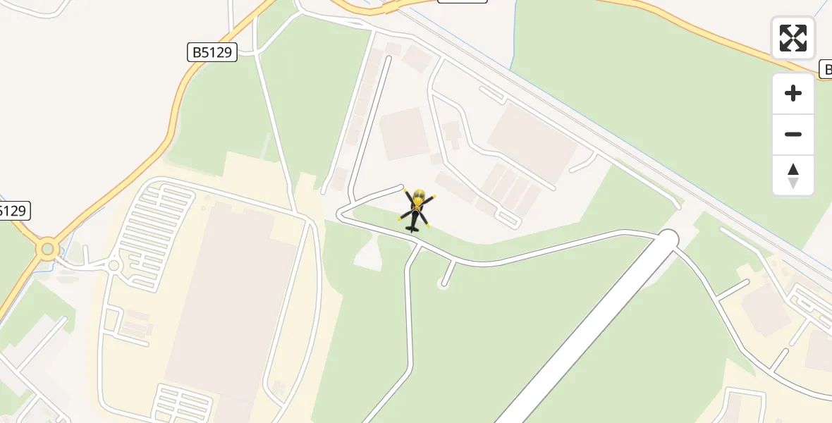Flight route Police Helicopter Hawarden Airport - Hawarden Airport, 03 May 2026, 22:53