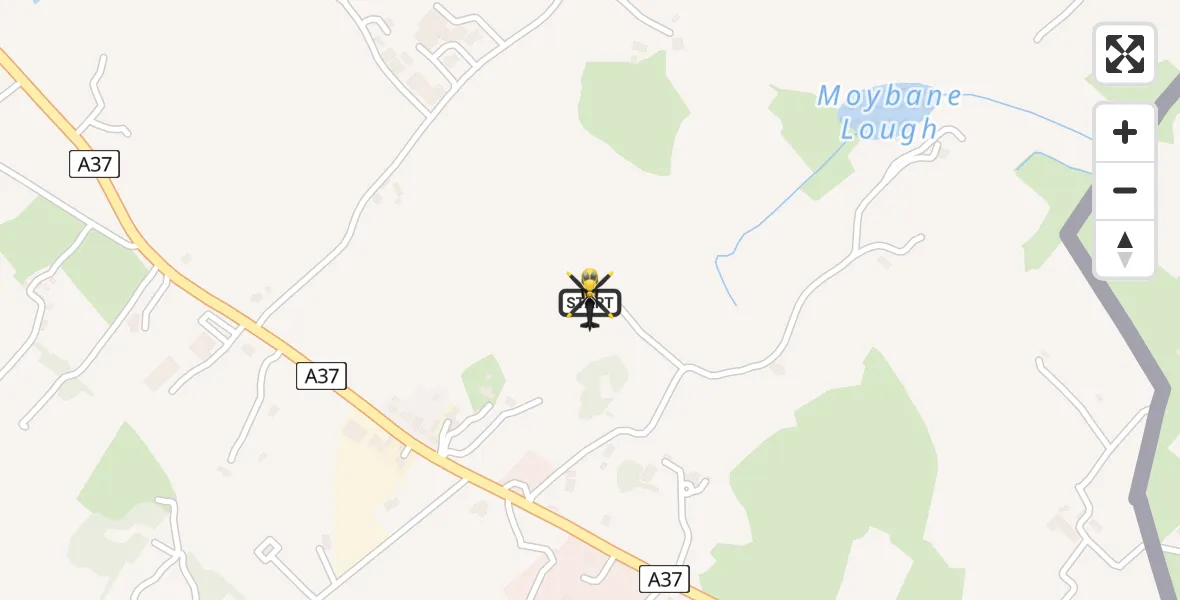Flight route Police Helicopter Crossmaglen - Crossmaglen, 05 May 2026, 13:17