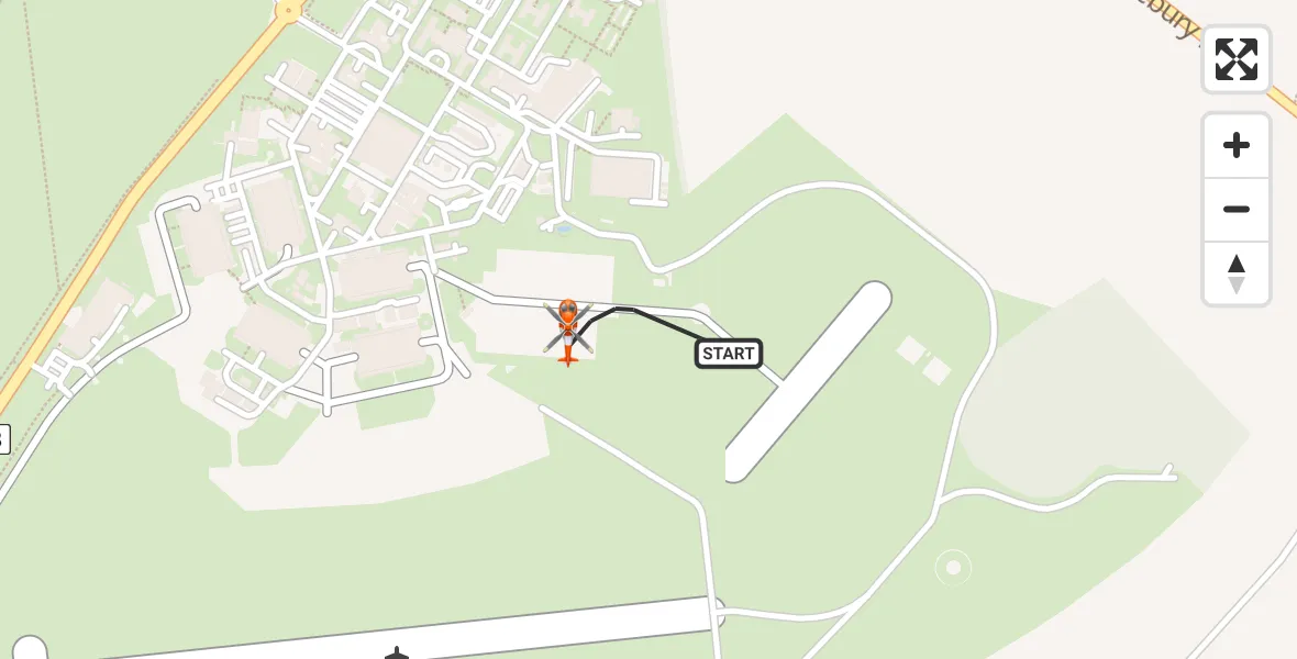 Flight route Coastguard Helicopter Middle Wallop Airfield - Middle Wallop Airfield, 05 May 2026, 13:49