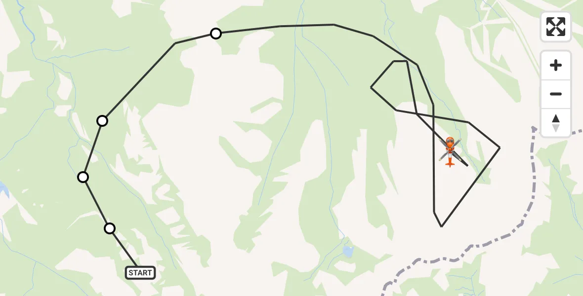 Flight route Coastguard Helicopter Highland - Highland, 05 May 2026, 14:17