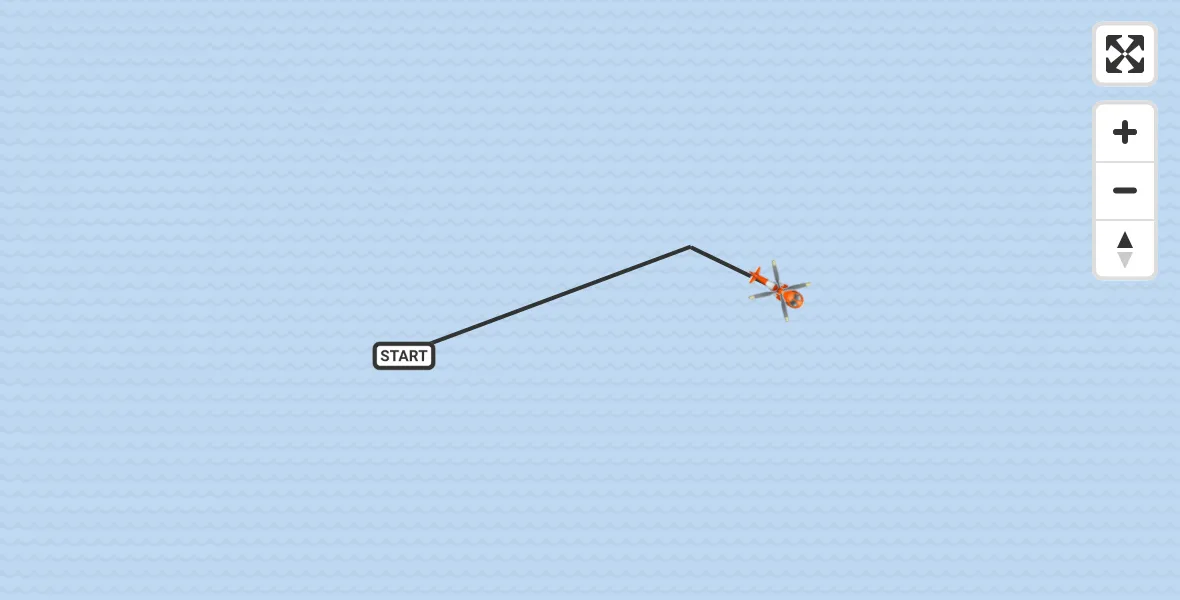 Flight route Coastguard Helicopter Inner Seas - Inner Seas, 05 May 2026, 20:54