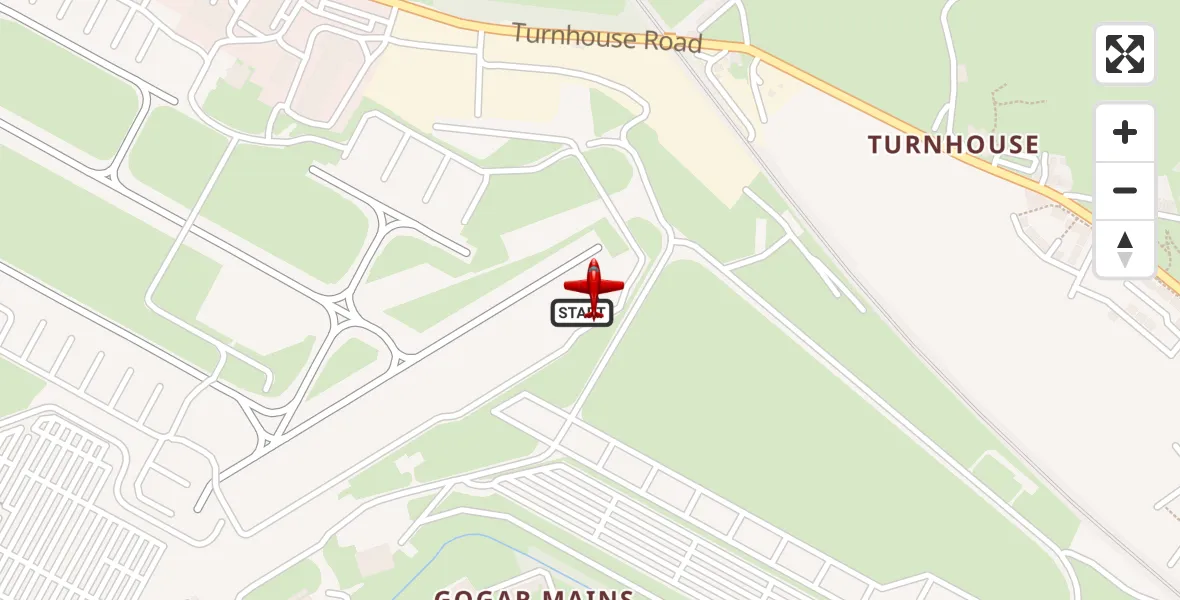 Flight route Air Ambulance Aircraft Edinburgh Airport - Edinburgh Airport, 07 May 2026, 13:25