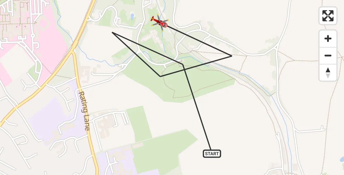 Flight route Air Ambulance Helicopter Barrow-in-Furness - Barrow-in-Furness, 07 May 2026, 13:53