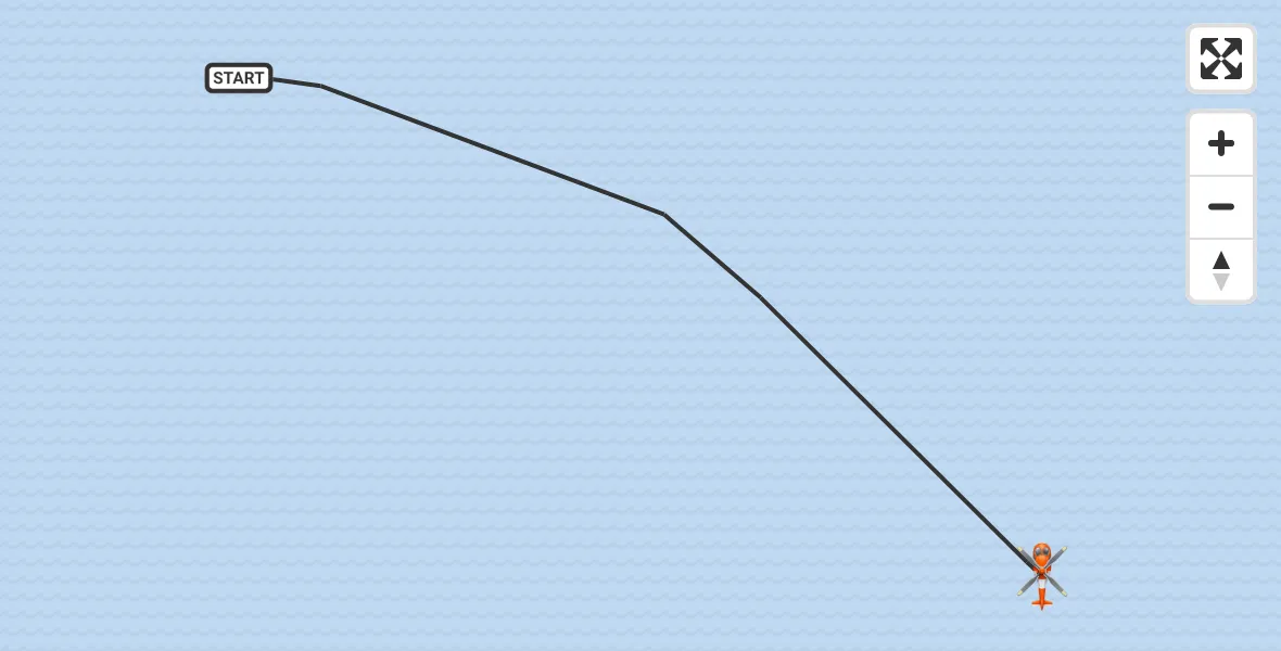 Flight route Coastguard Helicopter North Sea - North Sea, 07 May 2026, 15:12