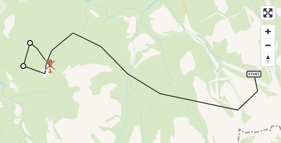 Flight route Coastguard Helicopter Highland - Highland, 07 May 2026, 15:28