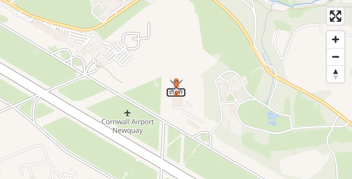 Flight route Coastguard Helicopter Cornwall Airport Newquay - Cornwall Airport Newquay, 07 May 2026, 17:37