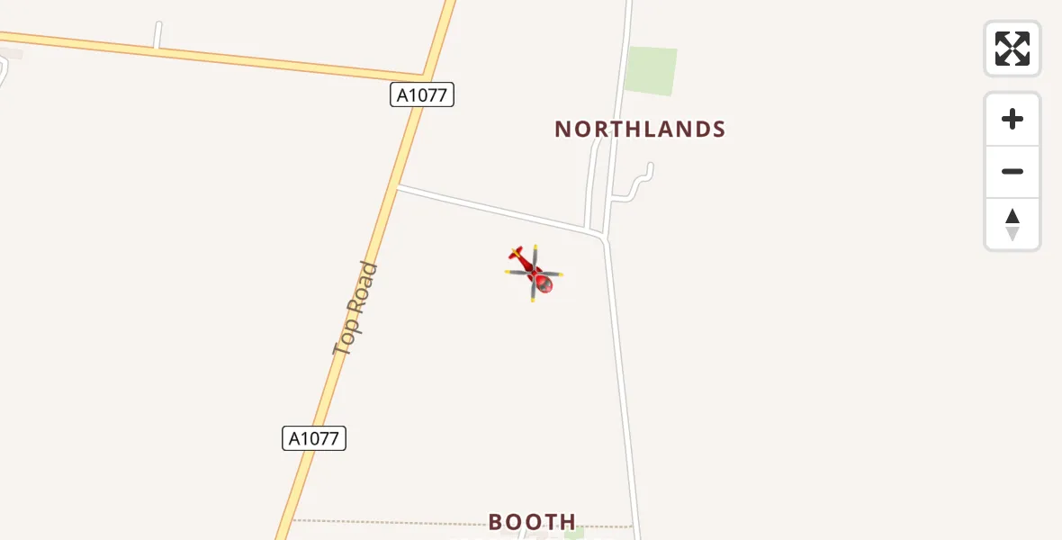Flight route Air Ambulance Helicopter Winterton - Winterton, 07 May 2026, 17:48