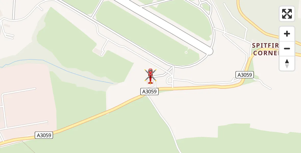 Flight route Air Ambulance Helicopter Cornwall Airport Newquay - Cornwall Airport Newquay, 07 May 2026, 21:43