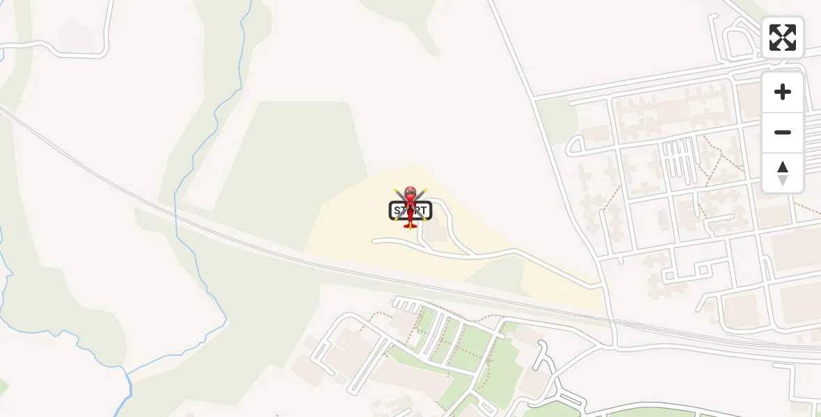 Flight route Air Ambulance Helicopter RAF Cosford - Cosford, 08 May 2026, 13:06