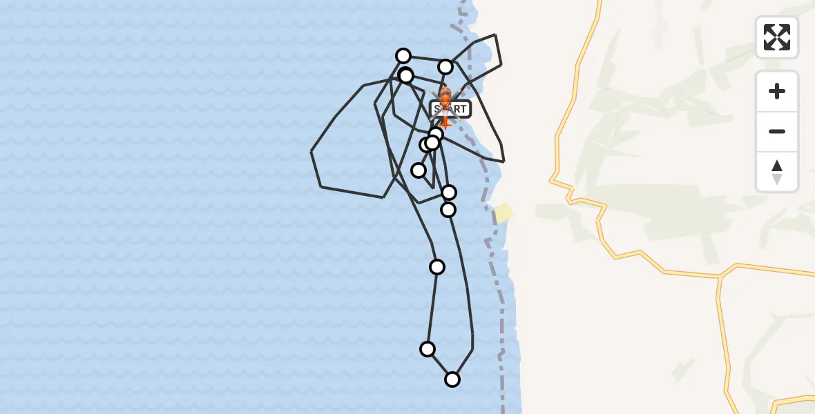 Flight route Coastguard Helicopter Morwenstow - Morwenstow, 08 May 2026, 14:50
