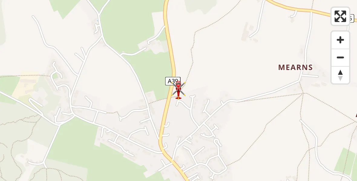 Flight route Air Ambulance Helicopter High Littleton - High Littleton, 08 May 2026, 23:09