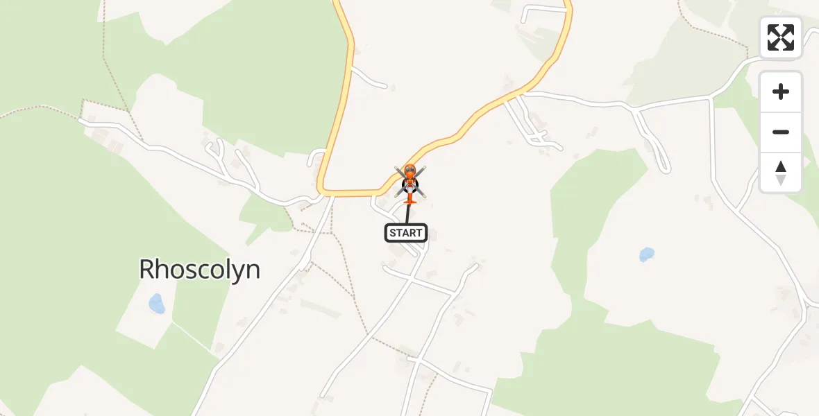 Flight route Coastguard Helicopter Rhoscolyn - Holyhead, 10 May 2026, 04:46