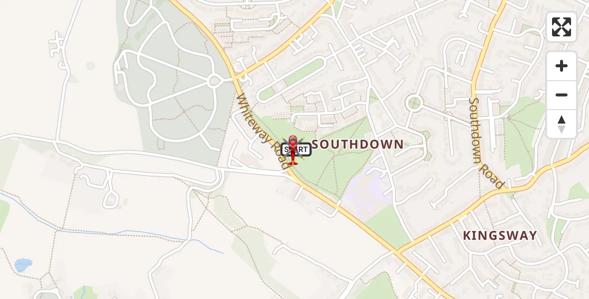 Flight route Air Ambulance Helicopter Bath - Bath, 10 May 2026, 12:31