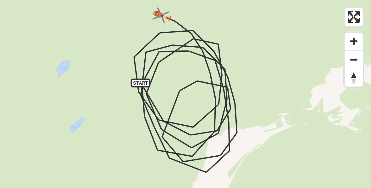 Flight route Coastguard Helicopter Wasdale - Wasdale, 10 May 2026, 14:53