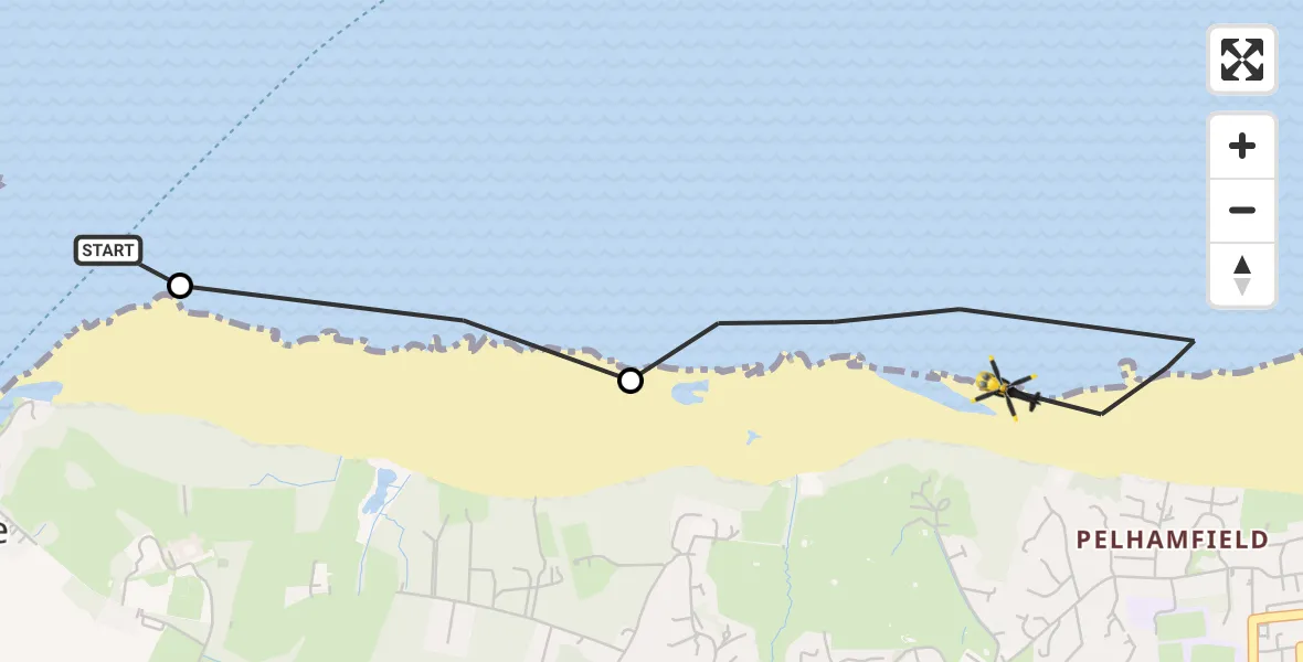 Flight route Police Helicopter Ryde - Ryde, 11 May 2026, 11:29